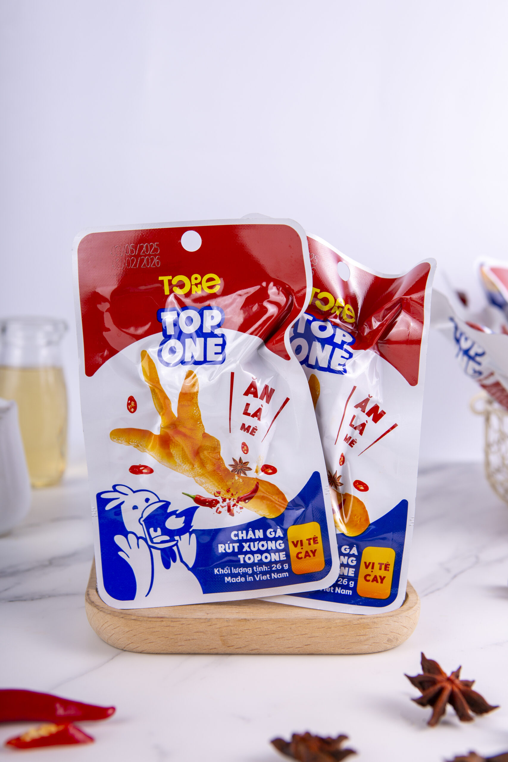 Chân Gà ăn liền 1 chân Topone ủ vị Cao Cấp – Cay Tê Đậm Vị, Đảm Bảo An Toàn 10 Chân Gà ăn liền 1 chân Topone ủ vị Cao Cấp – Cay Tê Đậm Vị, Đảm Bảo An Toàn