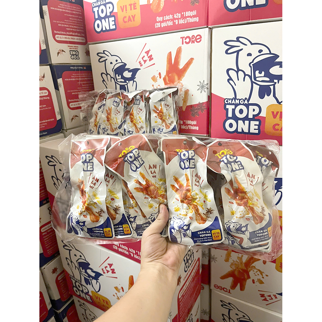 Chân Gà Rút Xương Topone Ăn Liền: Tê Cay Đỉnh Cao, Khơi Dậy Vị Giác