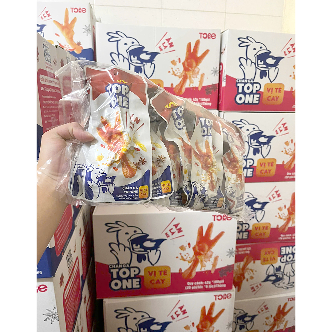 Chân Gà Rút Xương Topone Ăn Liền: Tê Cay Đỉnh Cao, Khơi Dậy Vị Giác